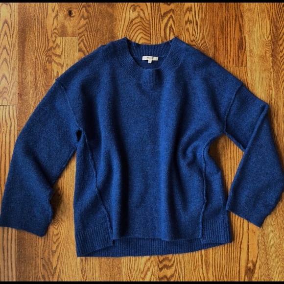 Madewell Connection Sweater in heather cobalt - Picture 2 of 4